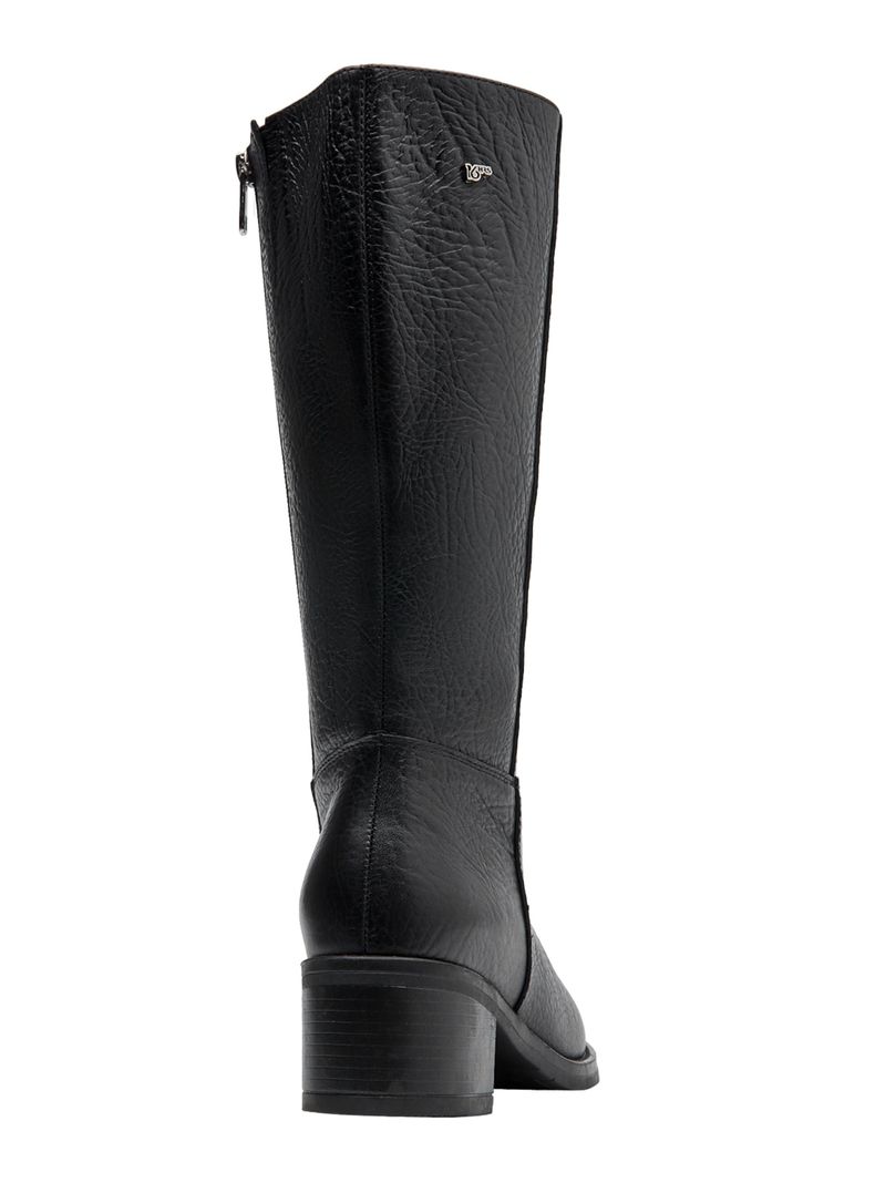 Bota Cuero Texturizada L023 Mujer-4