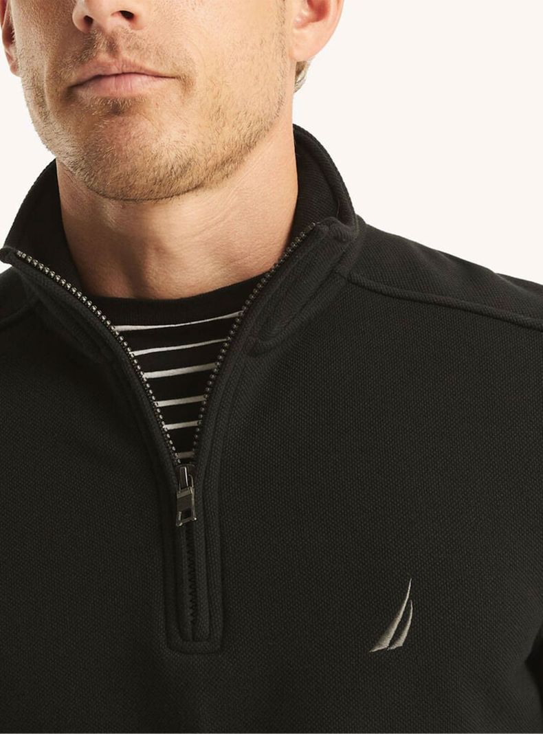 Polerón Halfzip Logo Bordado Casual-2