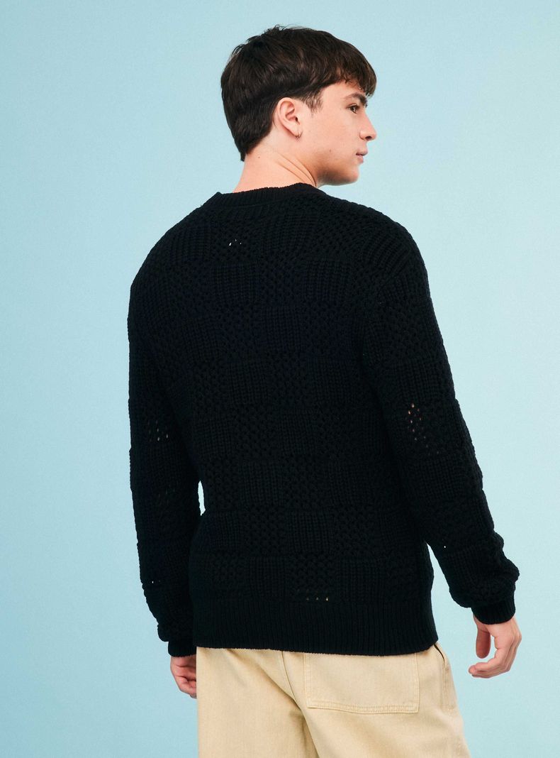 Sweater Calado Cuello Redondo-1