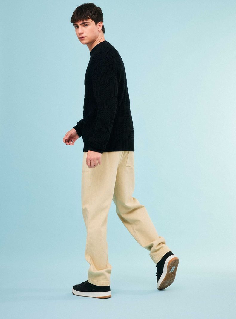 Sweater Calado Cuello Redondo-5