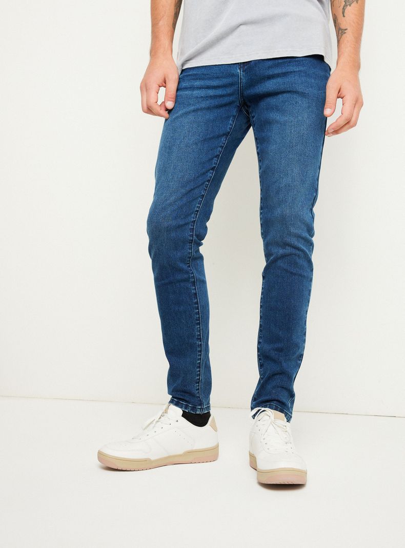 Jeans Cinco Bolsillos 1 Super Skinny Azul Oscuro-0