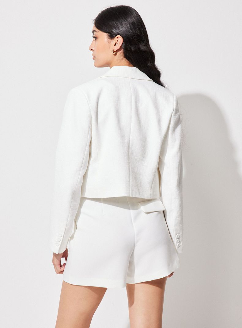 Blazer Texturizado Crop-1