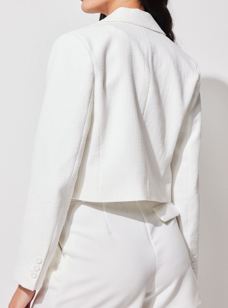 Blazer Texturizado Crop-3