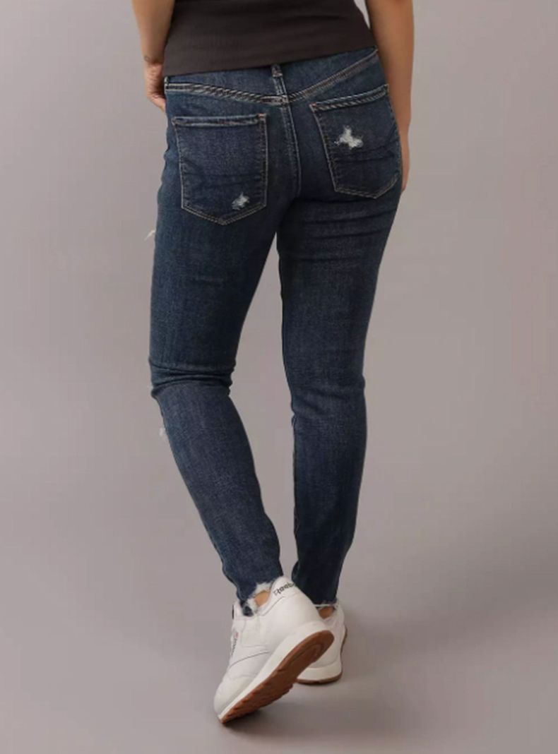 Jeans Ae NeT Level Jegging Curvy Tiro Alto con Rasgados-1