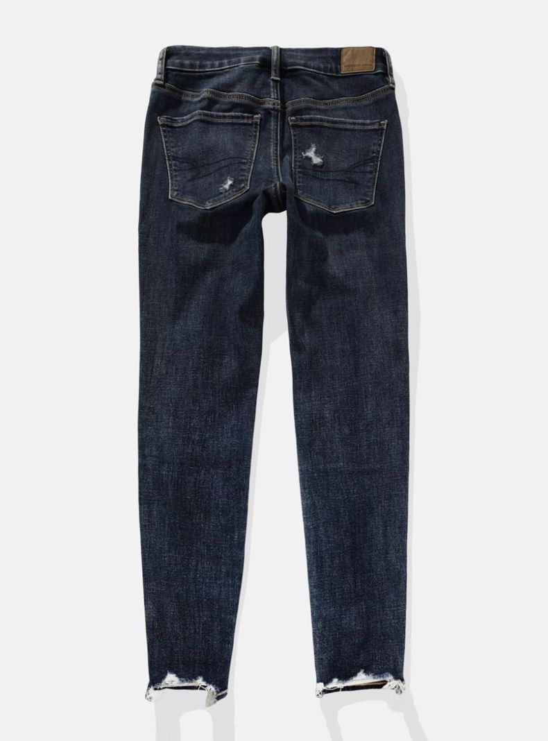 Jeans Ae NeT Level Jegging Curvy Tiro Alto con Rasgados-4