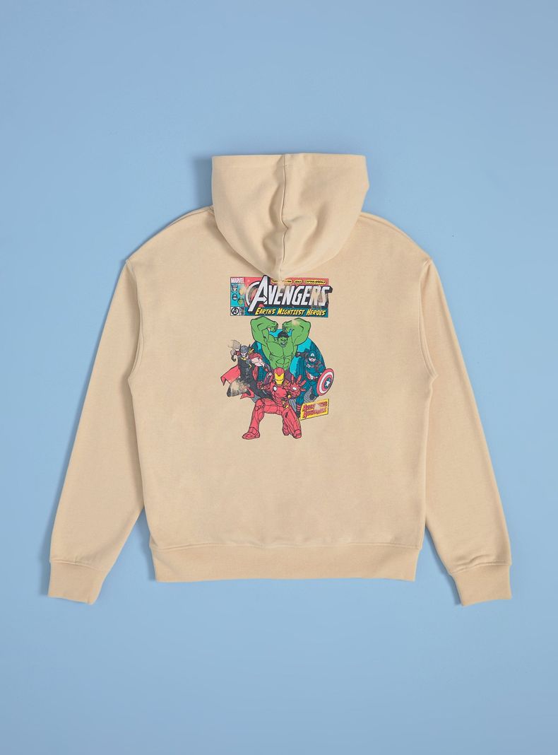 Polerón Hoodie con Focal Print y Bolsillo Canguro-3