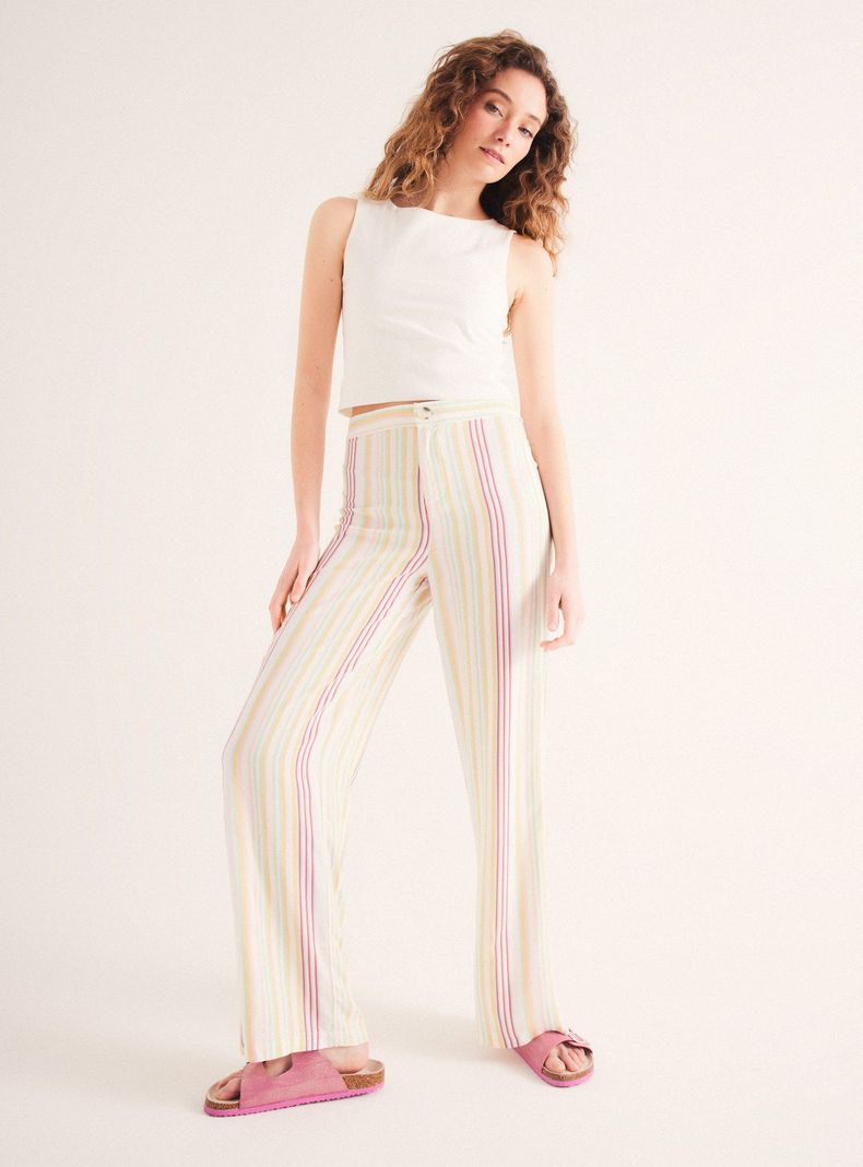 Pantalón Botón Fluido-4