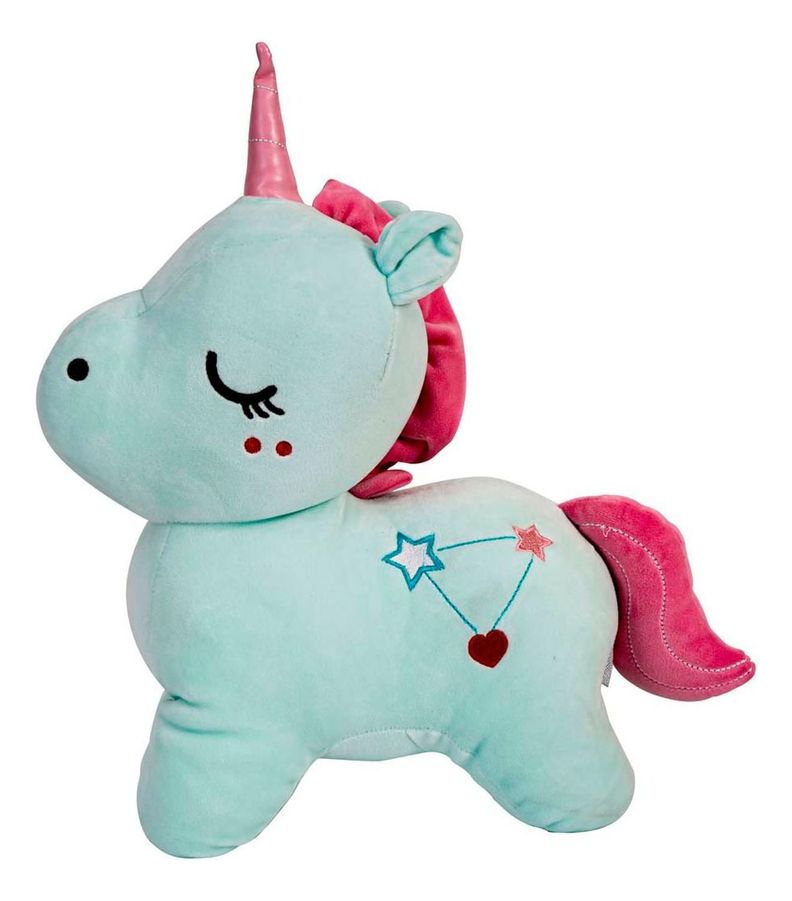Unicornio Pony De Peluche Felpa Verde Pastel Super Suave-0