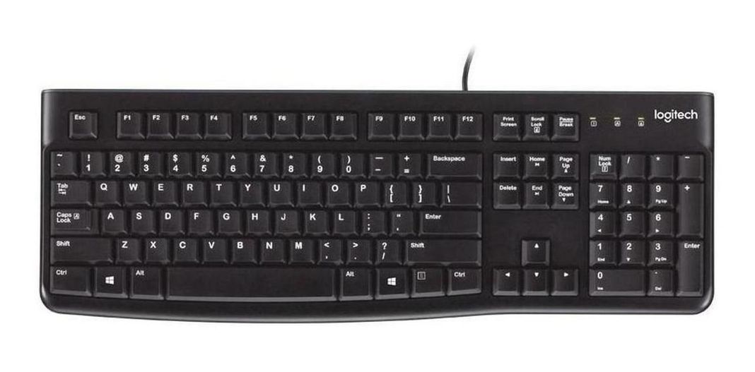 Teclado Logitech K120 Qwerty Español Color Negro-0