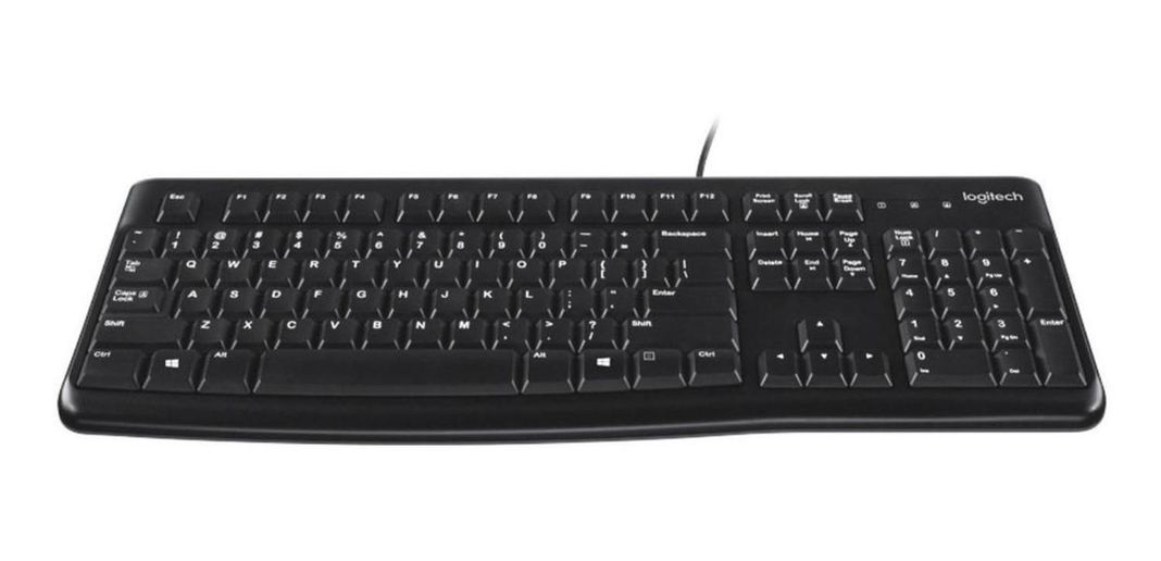 Teclado Logitech K120 Qwerty Español Color Negro-1