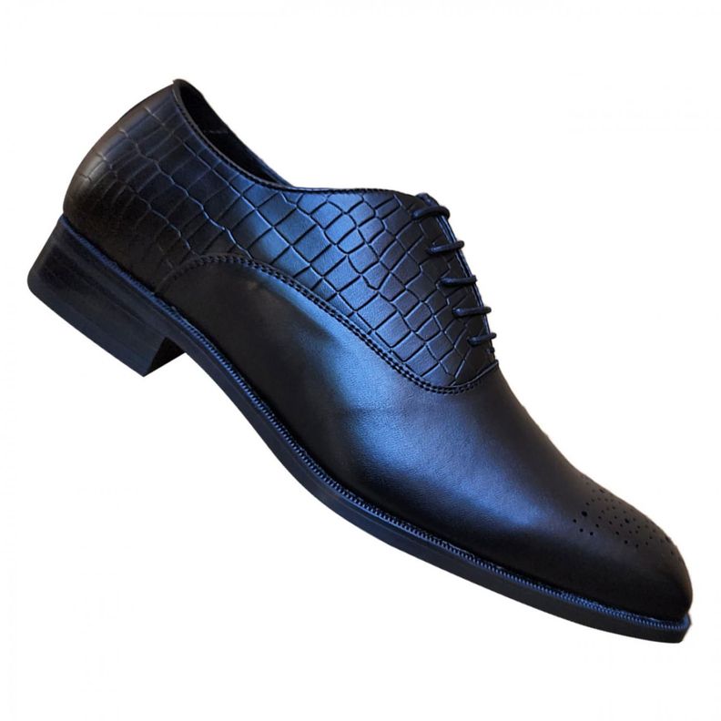 Zapatos Formales De Vestir Caballero Estampado Reptil 7427-0