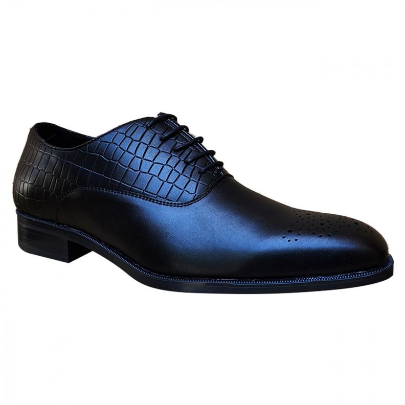 Zapatos Formales De Vestir Caballero Estampado Reptil 7427-1