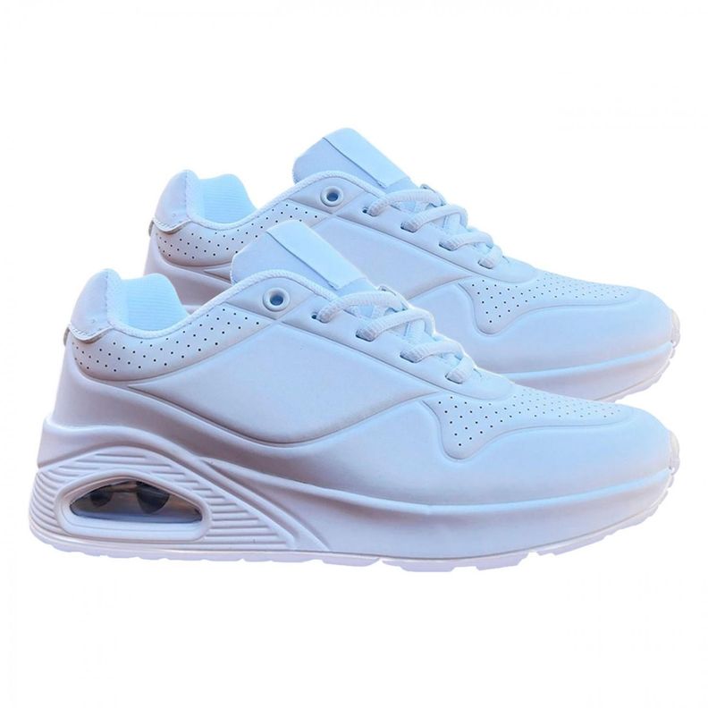 Zapatillas Blanca Mujer Air Running Deportivas - 7106-2