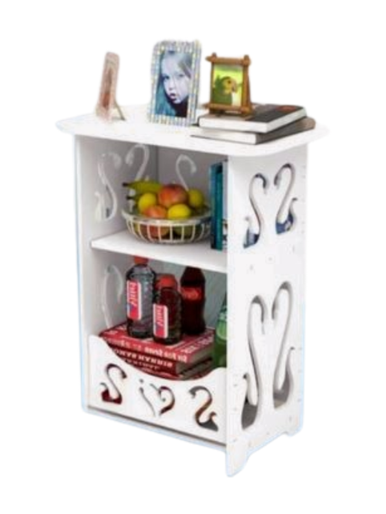 Mueble Organizador Estantería Blanca Mod Cisnes - 40cm de Alto-0