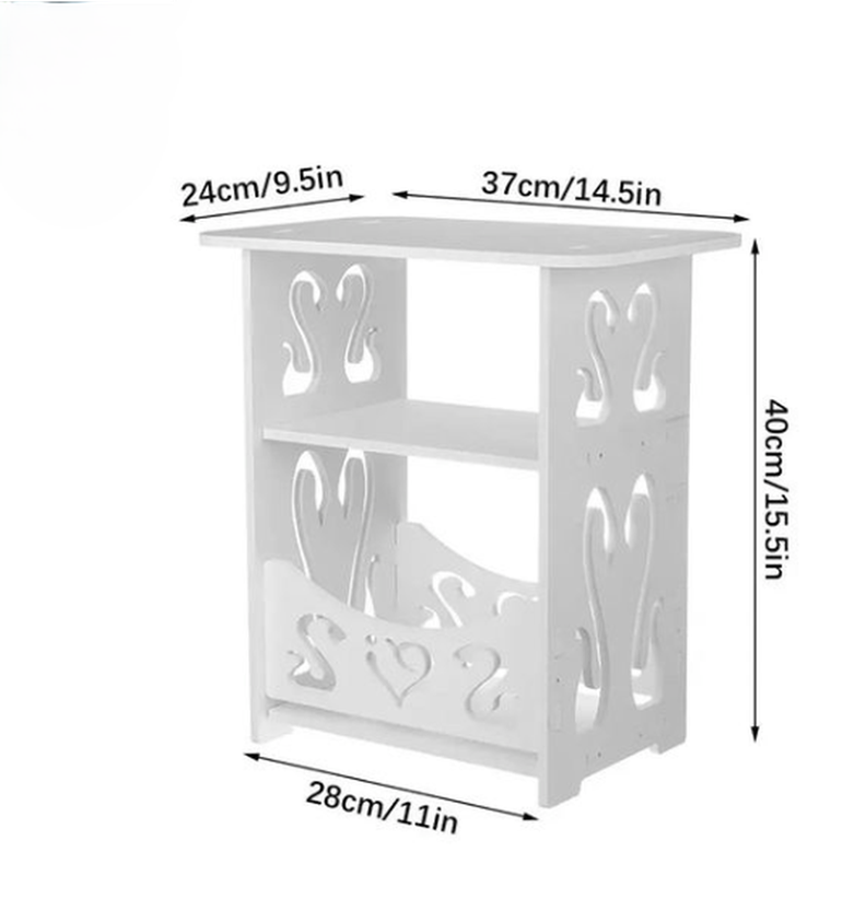 Mueble Organizador Estantería Blanca Mod Cisnes - 40cm de Alto-2