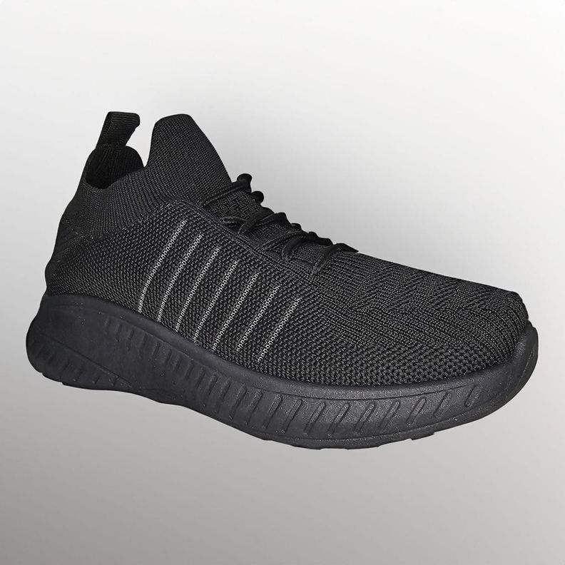 Zapatillas Deportiva Negra Juvenil Unisex 7515-3