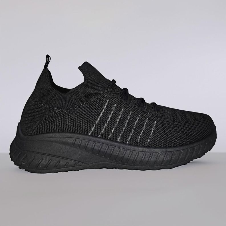 Zapatillas Deportiva Negra Juvenil Unisex 7515-4