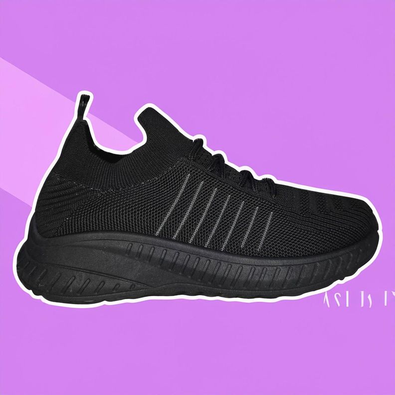 Zapatillas Deportiva Negra Juvenil Unisex 7515-5