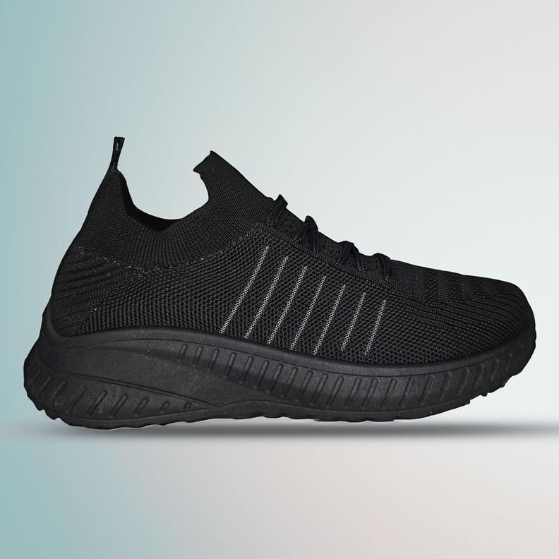 Zapatillas Deportiva Negra Juvenil Unisex 7515-6