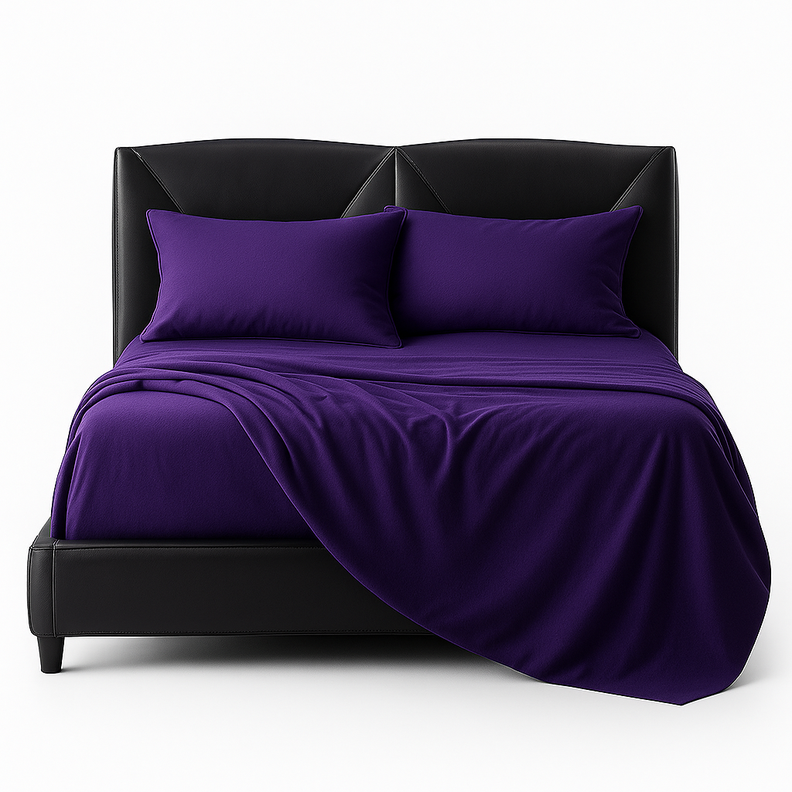 Sábana 1½ Plazas 800 Hilos Liso Morado v1 7EF