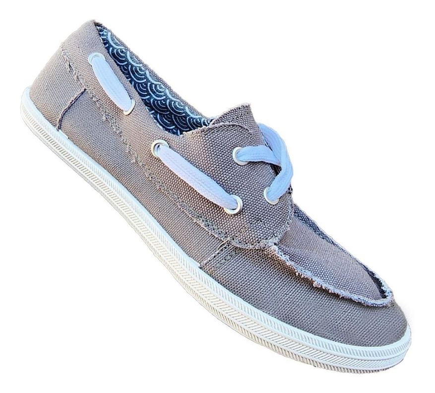 Mocasin Lona Unisex Casual Ligeros Liquidación Gris 7070
