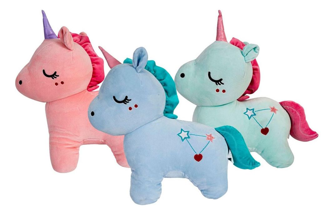 Unicornio Pony Peluche Suave Felpa Tonos Pasteles-2