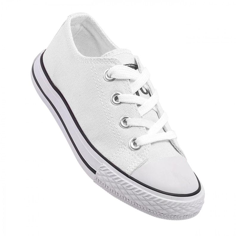 Zapatilla Infantil De lona Urbana Casual - Blanco - 7190