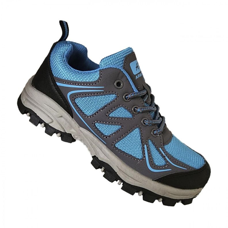 Zapatillas Outdoor Invierno Mujer Gris Azul - 7063-0