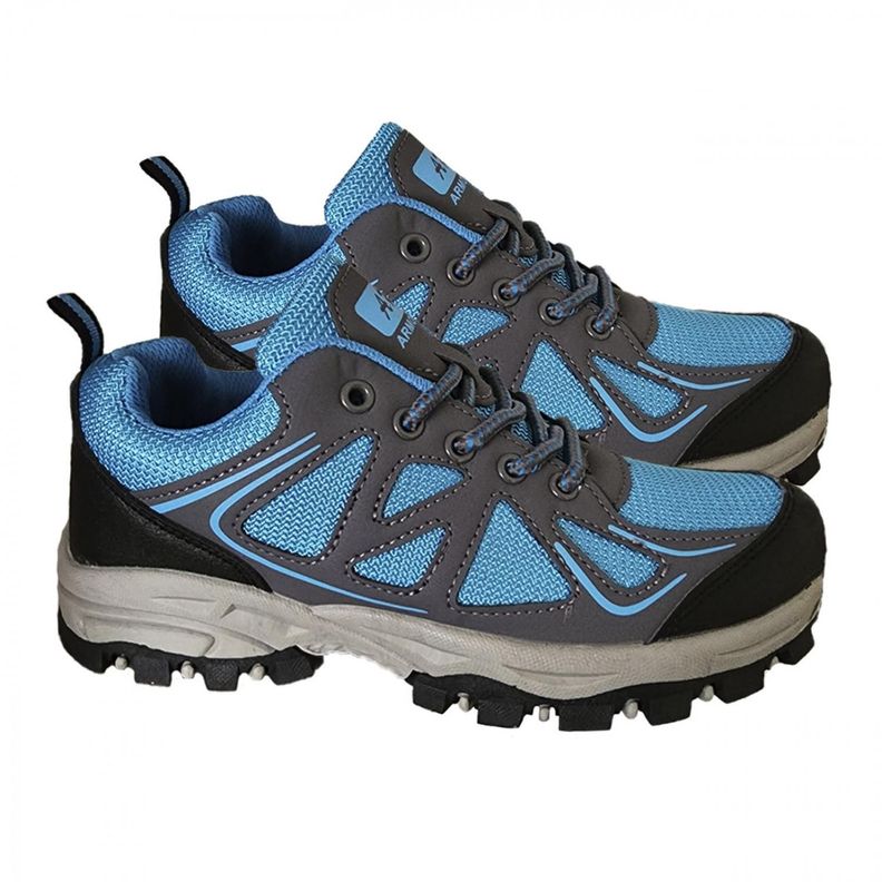 Zapatillas Outdoor Invierno Mujer Gris Azul - 7063-2