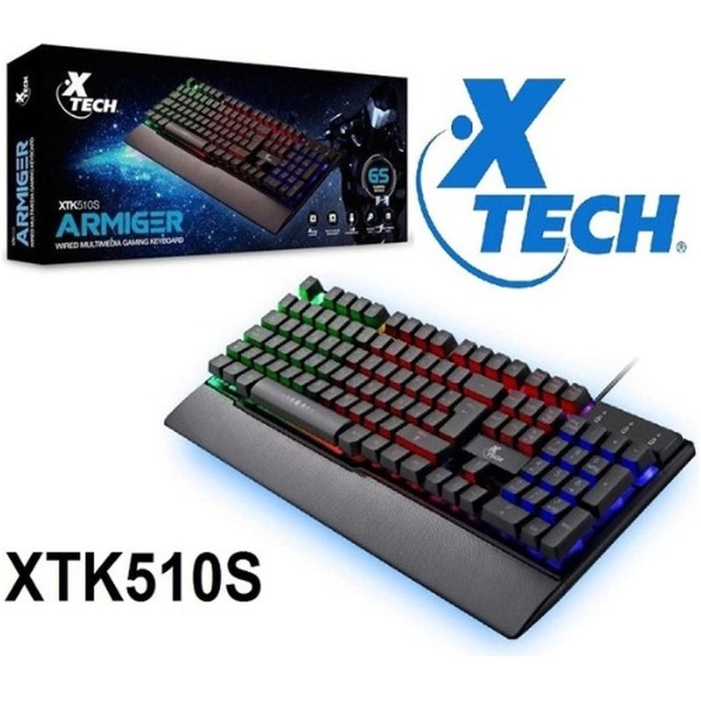 Teclado Gamer Xtech Armiger Xtk-510s Español Con Luz Led Vtd-0