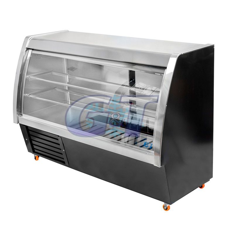 Vitrina Refrigerada Vidrio Semi Curvo 1mt 50cms-0