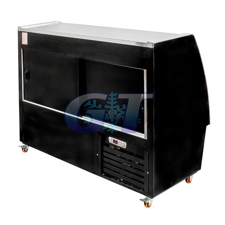 Vitrina Refrigerada Vidrio Semi Curvo 1mt 50cms-2