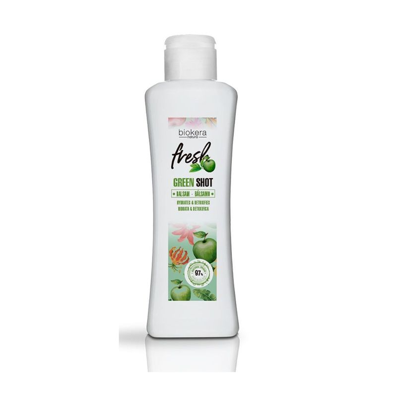SALERM Acondicionador Natural Vegano Green Shot Biokera Sin Sulfatos-0