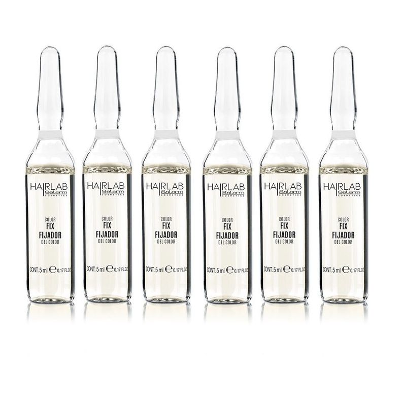 SALERM Hair Lab Pack 12 Ampollas Fijador de Color-1