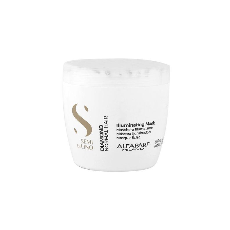 ALFAPARF Mascarilla Capilar Diamond Iluminadora Semi Di Lino 500 ml