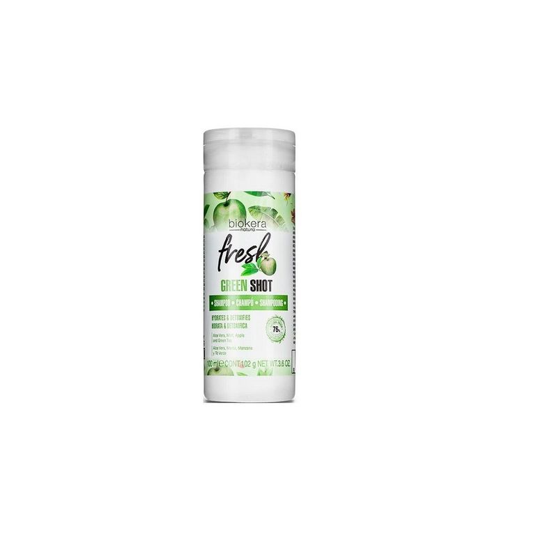 SALERM Shampoo Green Shot Biokera Fresh 100 ml-1