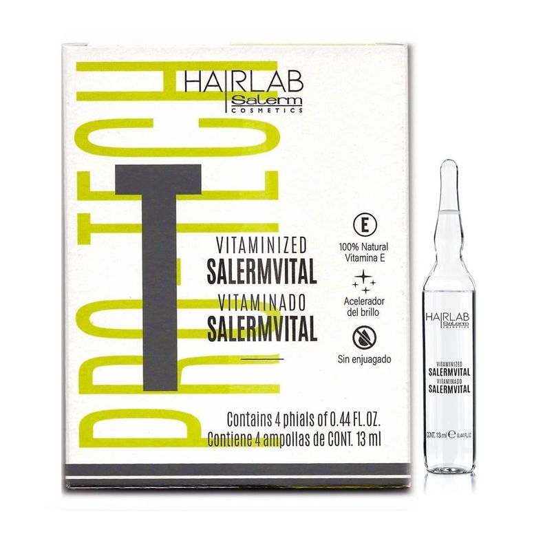 SALERM Pack 4 Ampollas Reparación Salerm Vital Hairlab-0