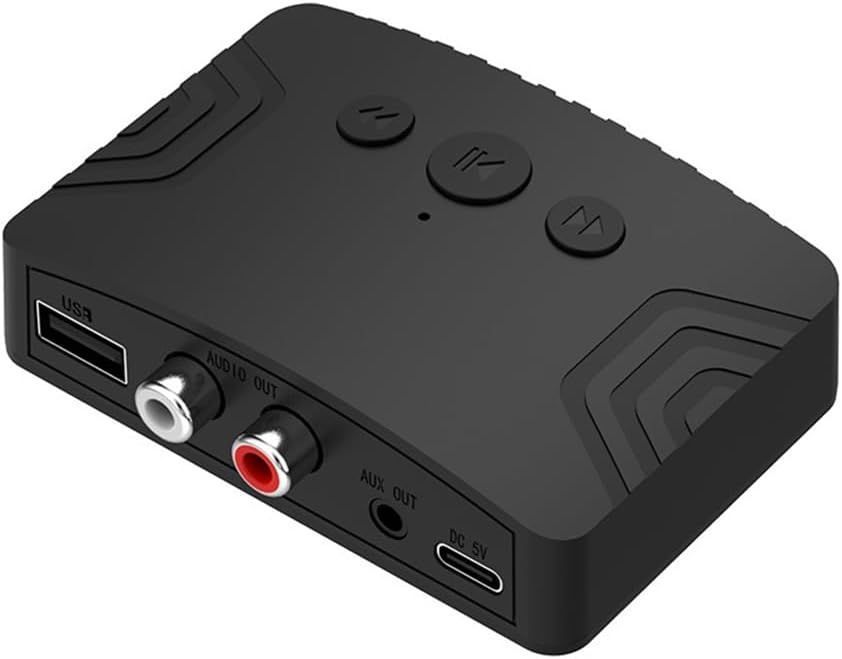 Receptor Audio Bluetooth V5.3 RCA Aux 3.5 Reproduce Pendrive-0