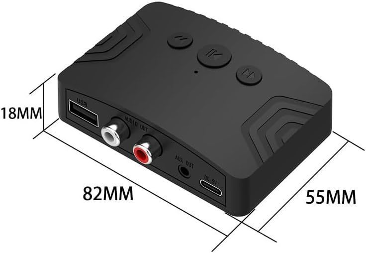 Receptor Audio Bluetooth V5.3 RCA Aux 3.5 Reproduce Pendrive-7