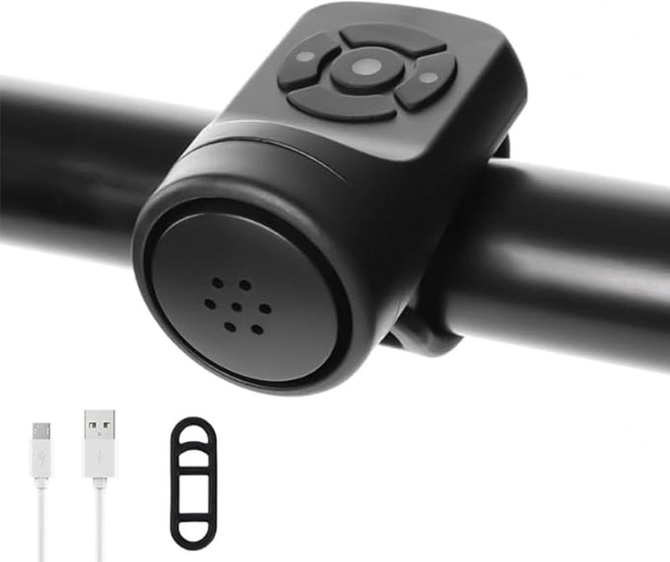 Bocina Timbre Potente Bicicleta Scooter Recargable 4 Sonidos 120 dB-2