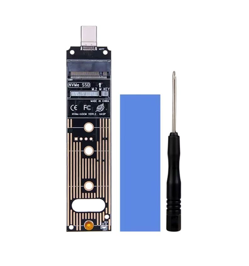 Adaptador Tarjeta Interfaz Externa USB-C A SSD M.2 PCIe NVME-0