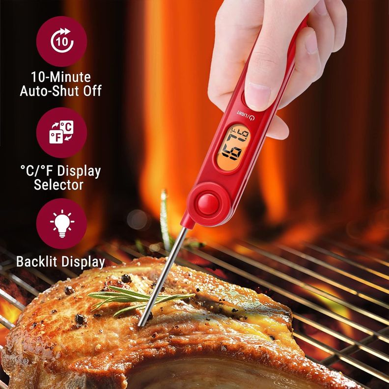 Termometro Cocina Plegable Thermopro Freir Carnes Liquidos-1