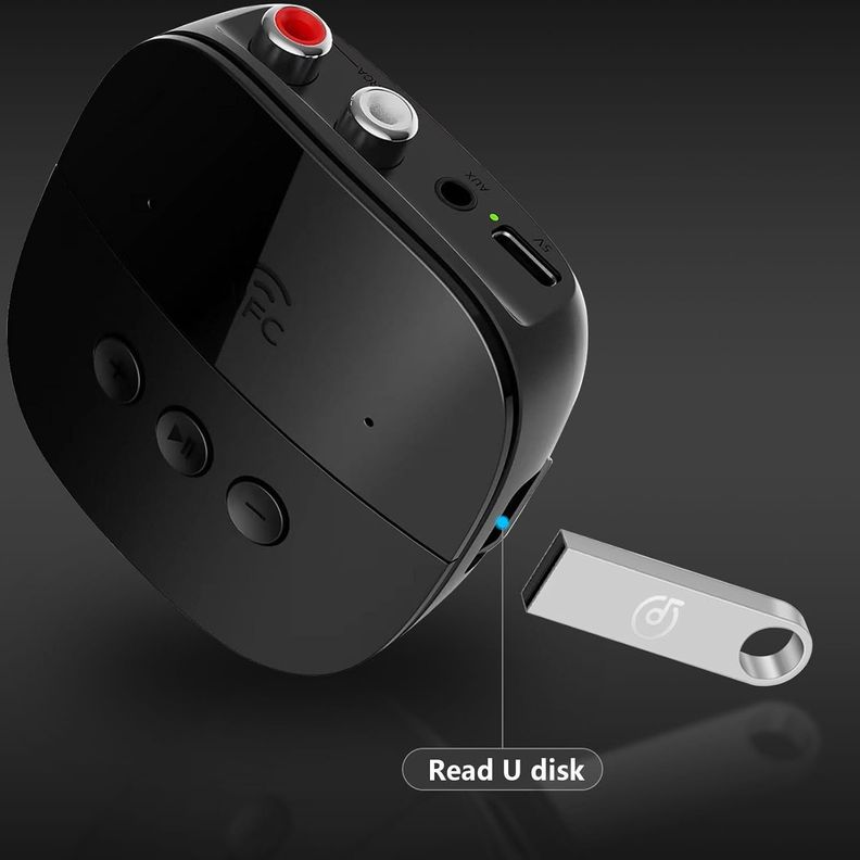Receptor Adaptador Audio Bluetooth NFC RCA Aux 3.5 Estereo-5