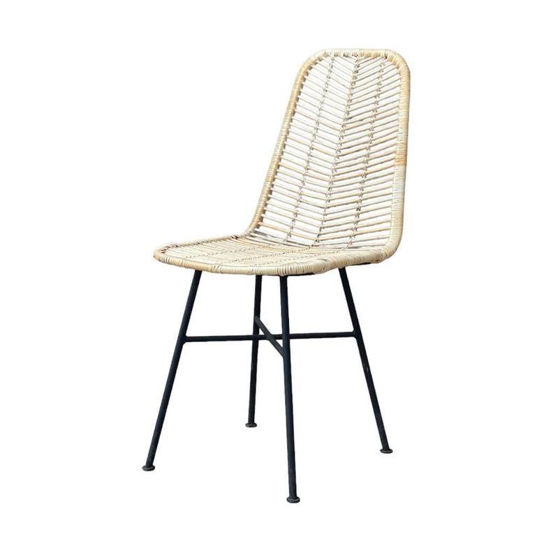 Silla de mimbre flecha, color natural-0