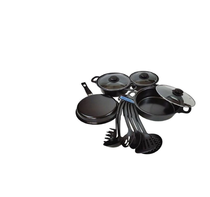 Bateria Antiadherente Juego De Ollas Mas Utencilio-3