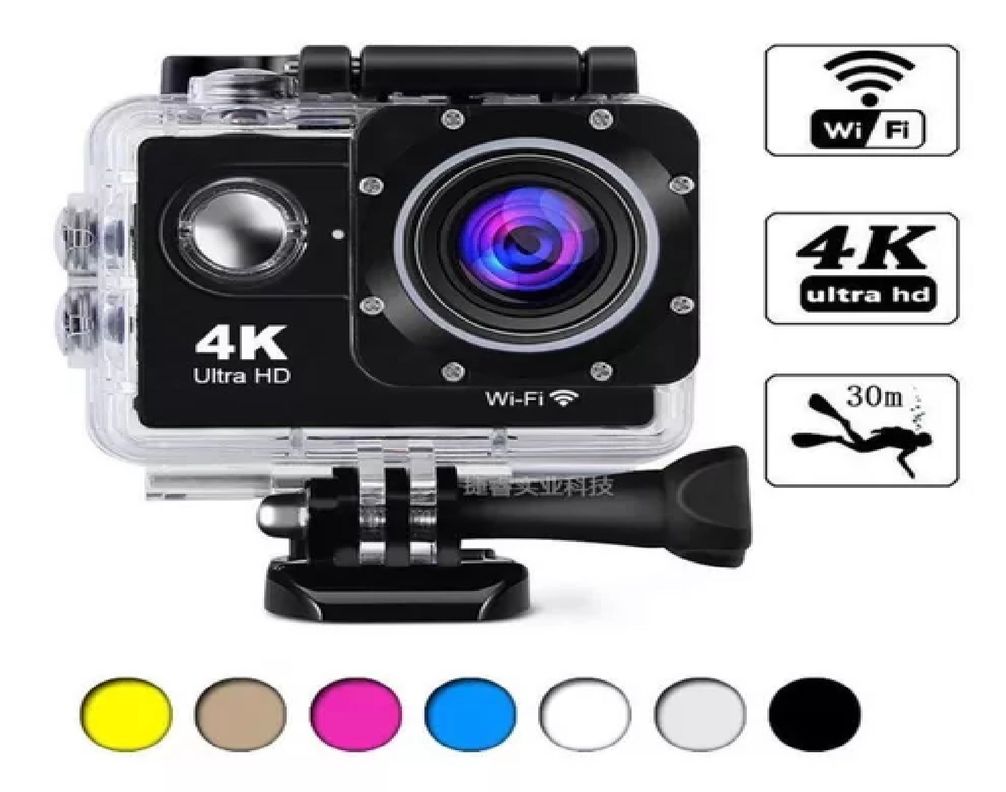 Camara Go Pro 4k Sports Full Hd Wifi Y Resistente -0