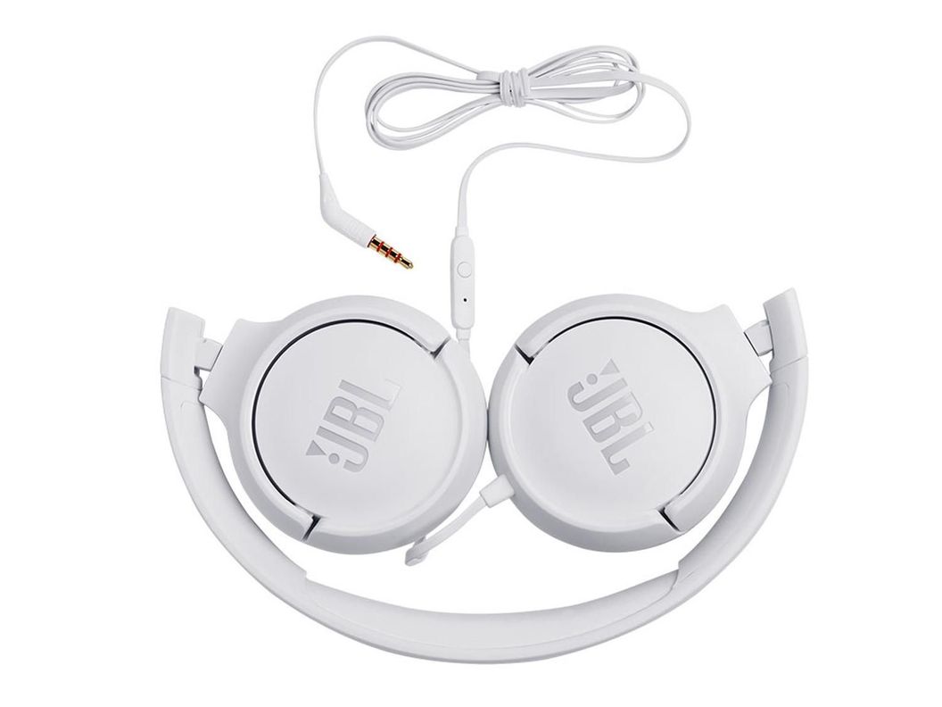 Audífonos JBL T500 con Mic blanco-3