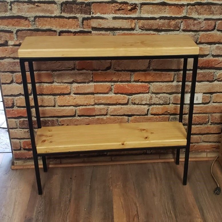 Arrimo Estilo Industrial Madera y Fierro - Modelo Carlot-1