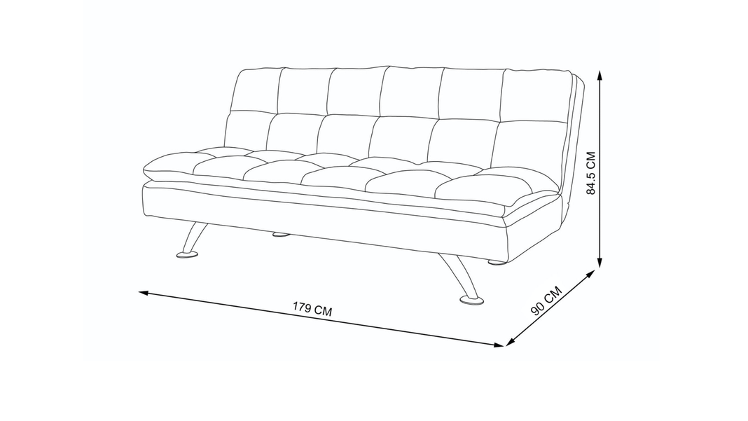 FUTON 2 CUERPOS LORENZO 3,0  184X84X90 CM-1
