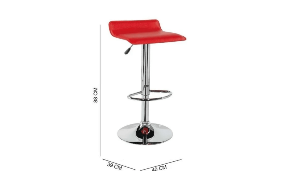 SILLA BAR ELEMENT ROJO  M+DESING-2